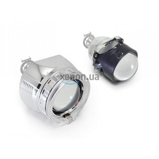 Линзы биксеноновые Infolight Ultimate LED (тип 3) с ангельскими глазками (2шт) 
