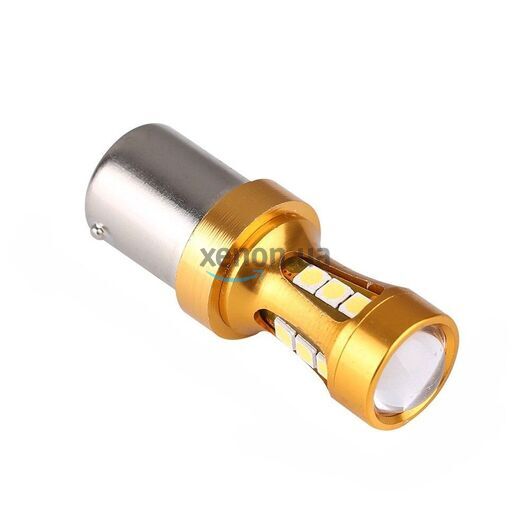 Габарит LED IDIAL 490 BA15S 15 leds 3030 SMD with lens, Canbus, 280lm, 12-24V, 6000K( 2шт.)