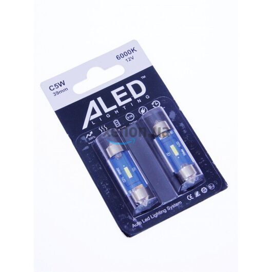 Габарит LED ALed C5W 39мм Canbus Festoon white (2шт)