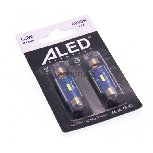 Габарит LED ALed C5W 41мм Canbus Festoon white (2шт)