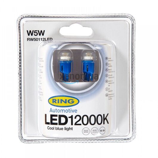 Габариты LED RING W5W 12000К Cool Blue RW50112LED (2485) б2