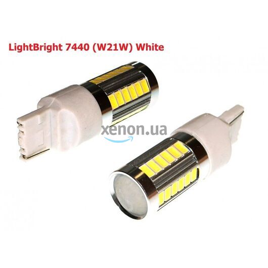 Габарит LED LightBright 7440 (W21W) White (2шт)