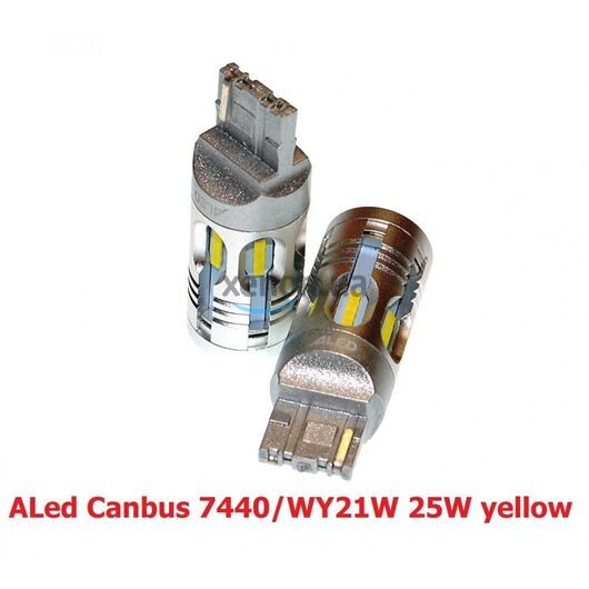 Лампа повторителя поворота LED ALed Canbus 7440/WY21W 25W yellow (2шт)