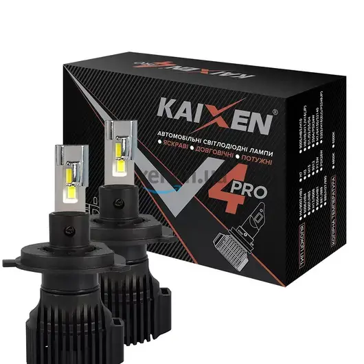 KAIXEN V4PRO H4 CANBUS READY 50W 6000K комплект 2 шт 