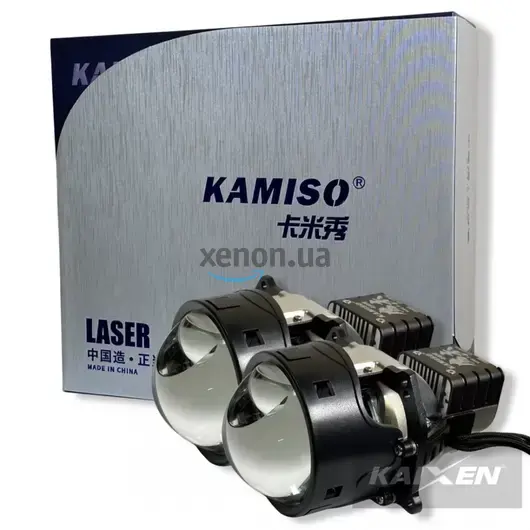 KAIXEN BI-LED лазерные линзы KAMISO GEN:4 55W + LASER 15W BI-LED лазерні лінзи KAMISO GEN:4 55W + LASER 15W