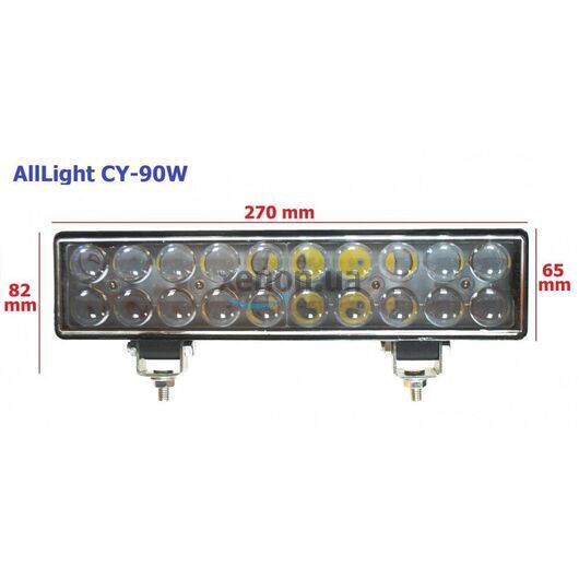 Светодиодная фара AllLight CY-90W 20chip CREE 9-30V нижний крепеж
