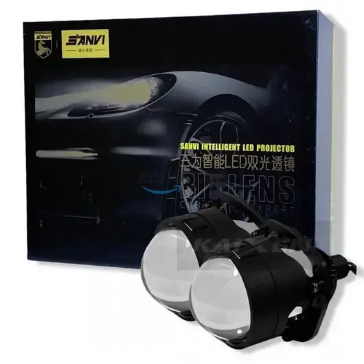 KAIXEN BI-LED линзы SANVI S-45W PREMIUM 2,5 дюйма 5500K (37W/47W) WHITE 2 штпод гайку