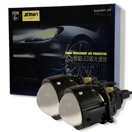 KAIXEN BI-LED линзы SANVI S3+ 3.0 5500K (53W/62W/13W) под гайку 