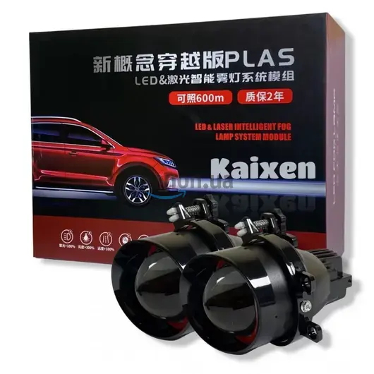 KAIXEN светодиодные ПТФ линзы BI-LED CREE для TOYOTA (RED) 5500K 26.5W