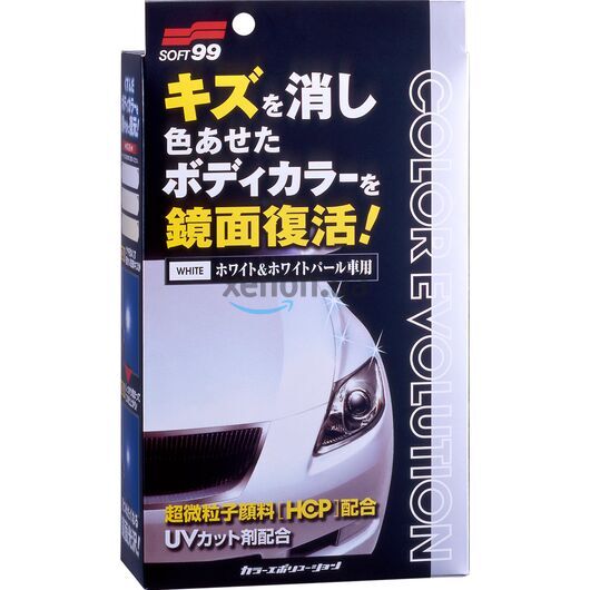 SOFT99 Color Evolution White цвето обогащающая полироль для белых автомобилей, Цвет: Белый 