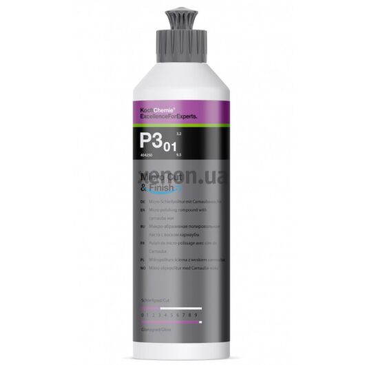 Koch Chemie Micro Cut & Finish P3.01 микрошлифовальная паста с воском карнаубы 250 мл, Объем: 250 мл 