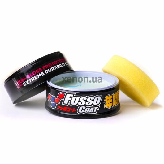 SOFT99 Fusso Coat 12 Months Protection Black долговременный воск для темных автомобилей 200 г