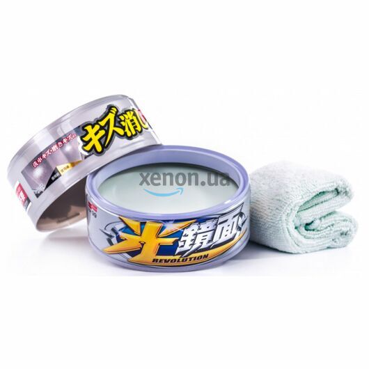 SOFT99 Scratch Clear Wax Mirror Finish White воск антицарапин для белых автомобилей 200 г 