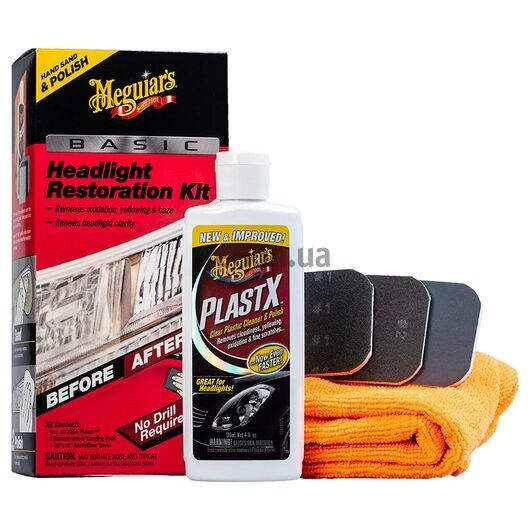 Meguiars Basic Headlight Restoration Kit базовый набор для восстановления фар
