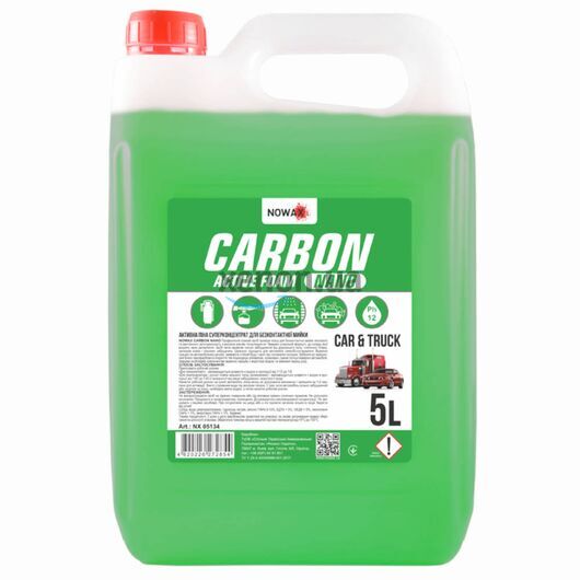 NOWAX CARBON Active Foam Nano нано активная пена 5 л, Объем: 5 л, Запах: Без запаха 