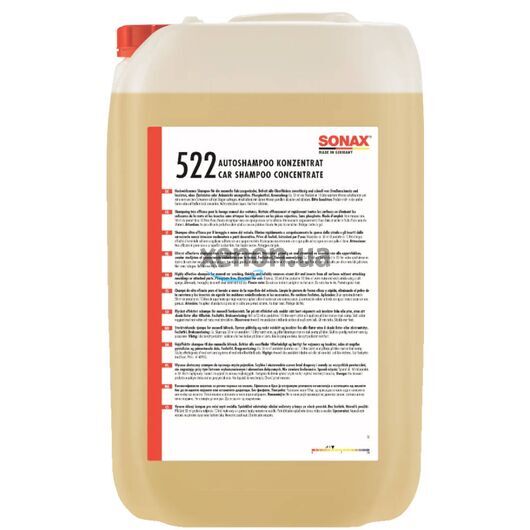 SONAX Glanz Shampoo Konzentrat автошампунь консервант с блеском 25 л, Объем: 25 л, Запах: Без запаха 