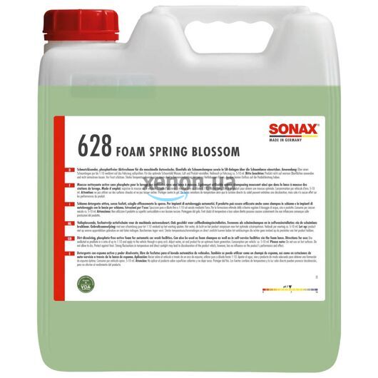 SONAX Foam Spring Blossom активная пена с запахом кондиционера для белья 10 л, Запах: Кондиционер для белья, Объем: 10 л 