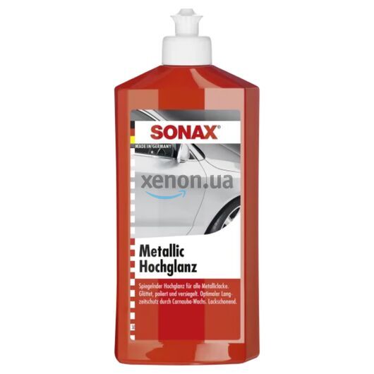 SONAX Metallic Hochglanz полироль металлик с воском 250 мл, Объем: 250 мл 