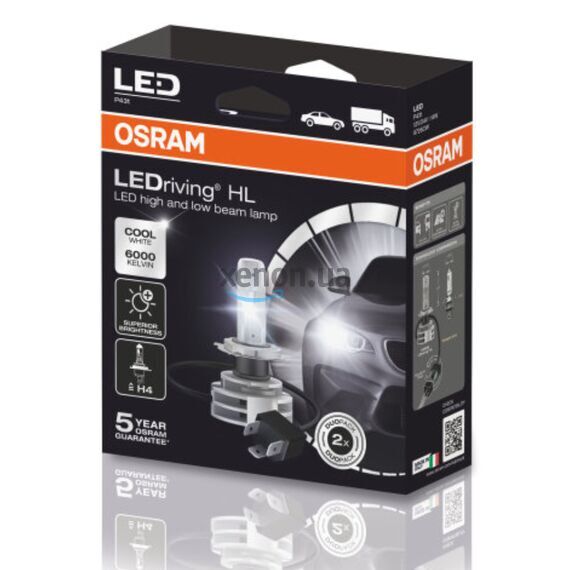 OSRAM LEDriving HL Gen2 H4 14W 6000K комплект 2 шт , изображение 8