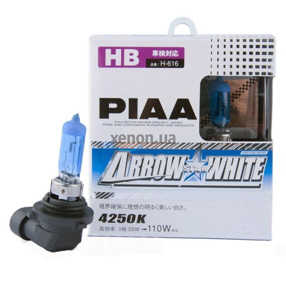 PIAA Arrow Star White HB4 55W 4150K комплект 2 шт, Тип лампы: HB4, Цветовая температура: 4150 , изображение 2