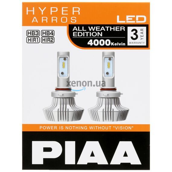 PIAA LED Hyper Arros All Weather Edition HIR1 20W 4000K комплект 2 шт , изображение 3
