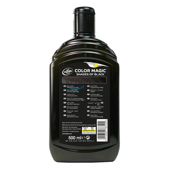 Turtle Wax Color Magic Jet Black Wax черный полироль с тефлоном PTFE 500 мл, Цвет: Черный, Объем: 500 мл , изображение 2