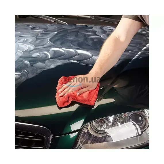 Набір серветок з мікрофібри для кузова, червоні, 2 шт., 40x40 см, Sonax Microfibre Cloths Outside (416241), зображення 8