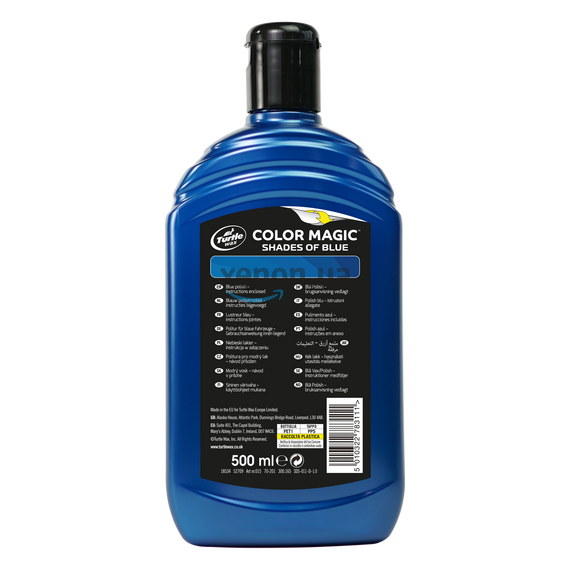 Turtle Wax Color Magic Ultra Blue Wax синий полироль с тефлоном PTFE 500 мл, Цвет: Синий, Объем: 500 мл , изображение 3