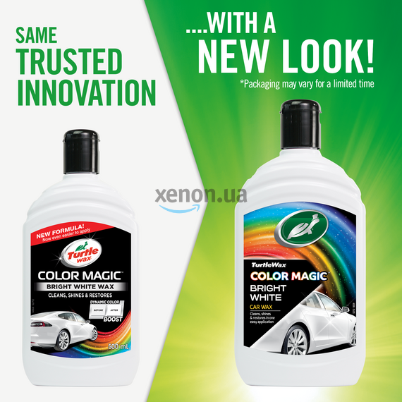 Turtle Wax Color Magic Bright White Wax білий поліроль з PTFE тефлоном 500 мл, Колір: Білий, Обʼєм: 500 мл, зображення 2