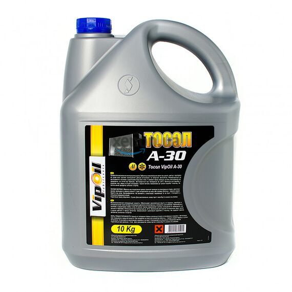 Vipoil тосол А-30 10 л, Цвет: Синий, Объем: 10 л 