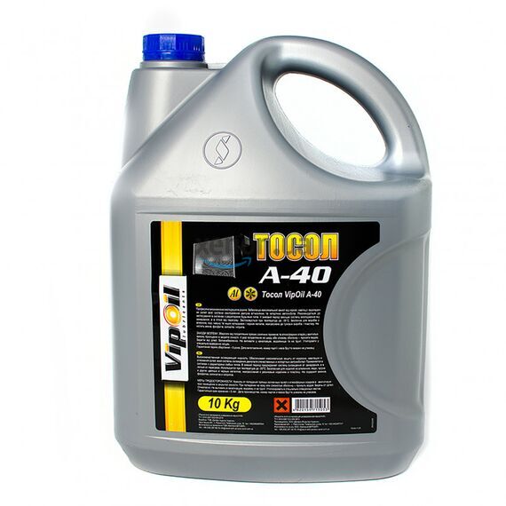 Vipoil тосол А-40 10 л, Цвет: Синий, Объем: 10 л 