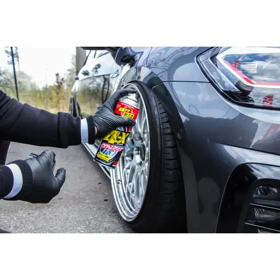 SOFT99 4-X Tire Cleaner антистатичный мусс для шин 470 мл , изображение 4