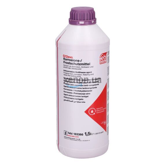 Febi EVO G12 концентрат антифриза фиолетовый 1,5 л, Цвет: Фиолетовій, Объем: 1,5 л 