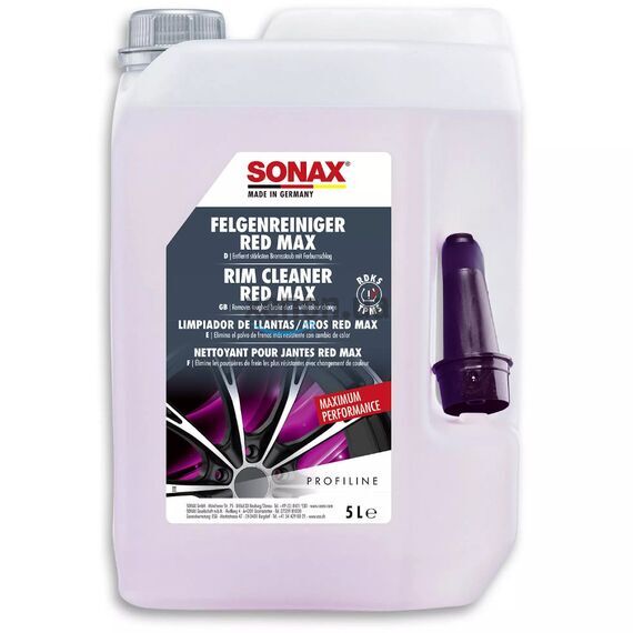 Sonax Red Max Wheel Cleaner (231505) – средство для очистки дисков, 5 л , изображение 2 Sonax Red Max Wheel Cleaner (231505) – средство для очистки дисков, 5 л , изображение 2