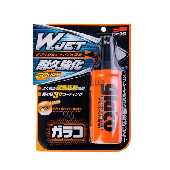 SOFT99 GLACO W Jet Strong антидождь для стёкол мгновенного действия 180 мл , изображение 2