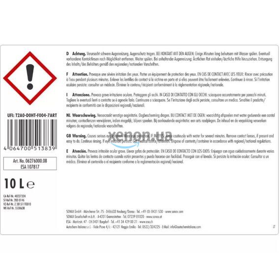 Sonax Profiline Multistar (627600) – универсальное чистящее средство, 10 л , изображение 4 Sonax Profiline Multistar (627600) – универсальное чистящее средство, 10 л , изображение 4