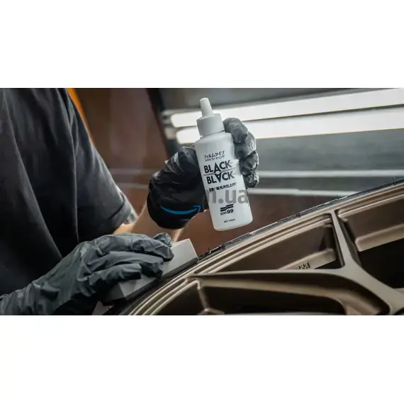 SOFT99 Black Black Hard Coat for Tire довгострокове покриття для шин 110 мл, зображення 4 SOFT99 Black Black Hard Coat for Tire довгострокове покриття для шин 110 мл, зображення 4