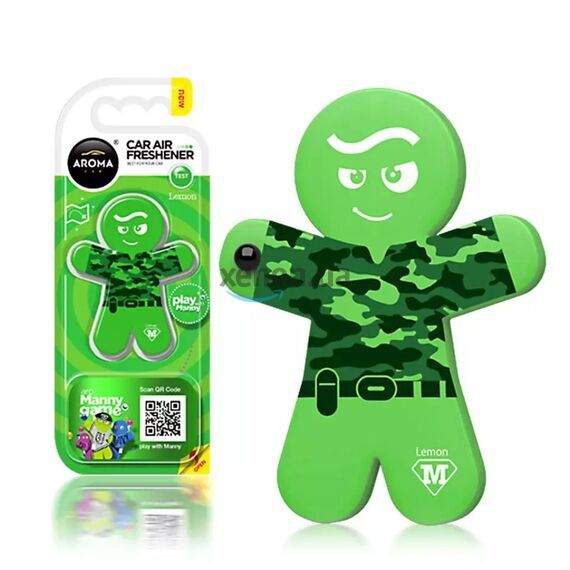 Ароматизатор Aroma Car Manny Lemon: свежесть сочного лимона , изображение 2