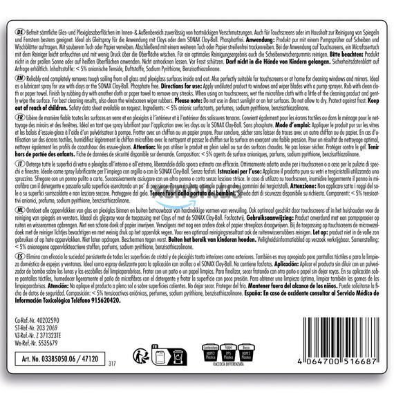 SONAX Clear Glass (338505) – идеальная чистота стёкол без разводов! , изображение 2