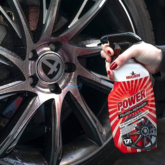 NIGRIN POWER Felgen-Reiniger mit Bremsstaub-Breaker бескислотный активный очиститель дисков с индикатором 750 мл , изображение 4