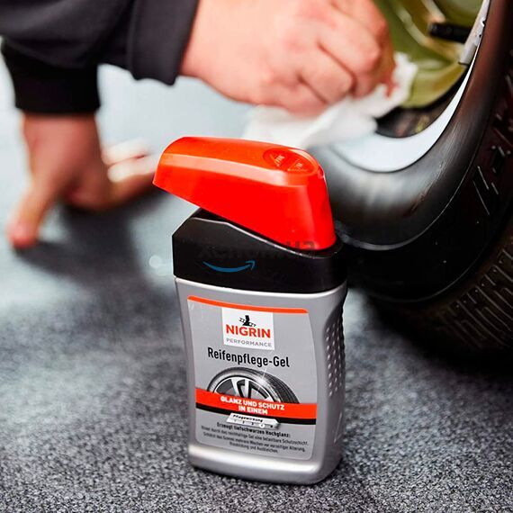 NIGRIN Performance Reifen-Gel гель для чернения и консервации покрышек в наборе 300 мл , изображение 6