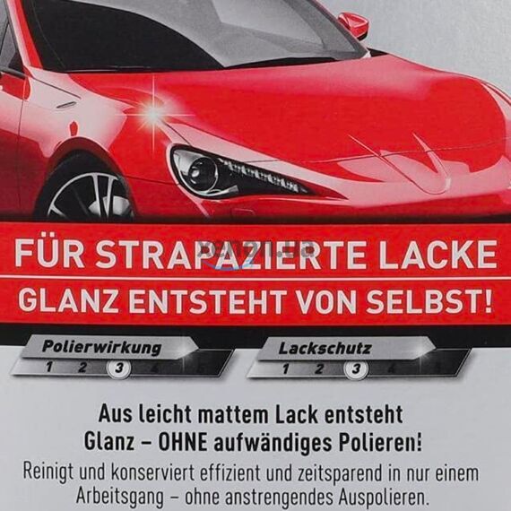 NIGRIN Performance Hartwachs-Politur Turbo универсальная восковая полироль в наборе 300 мл , изображение 4