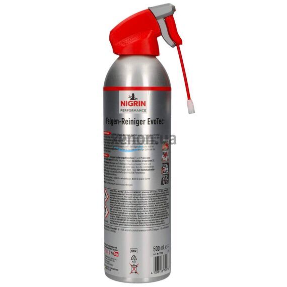 NIGRIN Performance Felgen-Reiniger EvoTec Aerosol пенный очиститель дисков с индикатором 500 мл , изображение 2
