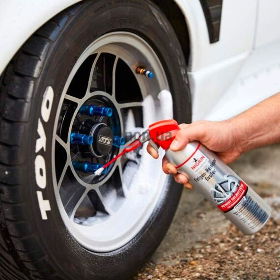 NIGRIN Performance Felgen-Reiniger EvoTec Aerosol пенный очиститель дисков с индикатором 500 мл , изображение 3