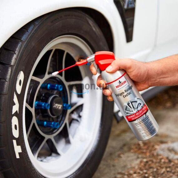 NIGRIN Performance Felgen-Reiniger EvoTec Aerosol пенный очиститель дисков с индикатором 500 мл , изображение 4
