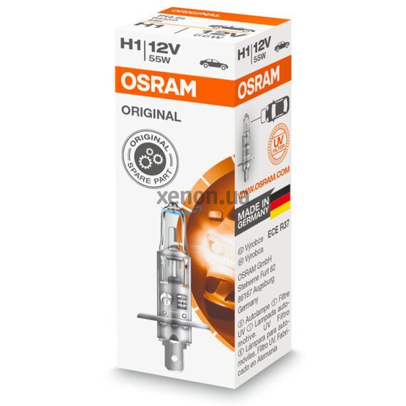 OSRAM Original Line H1 55W 3200K (картон) 1 шт 