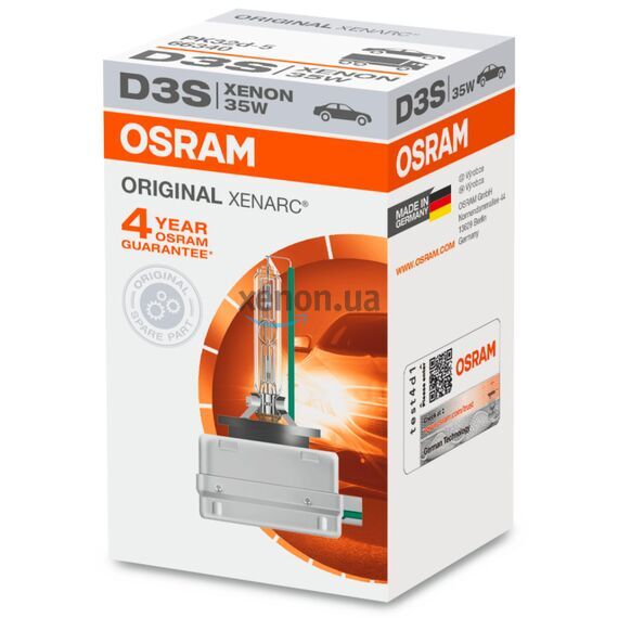 OSRAM Xenarc Original D3S 35W 4500K (картон) 1 шт, Тип лампы: D3S, Цветовая температура: 4500 