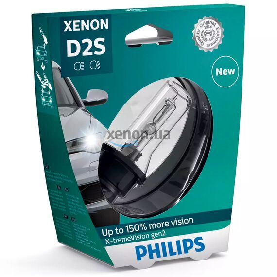 PHILIPS X-tremeVision gen2 D2S 35W 4800K 1 шт, Тип лампы: D2S, Цветовая температура: 4800 