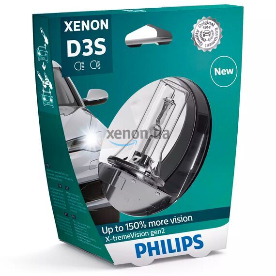 PHILIPS X-tremeVision gen2 D3S 35W 4800K 1 шт, Тип лампы: D3S, Цветовая температура: 4800 