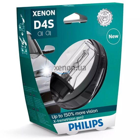 PHILIPS X-tremeVision gen2 D4S 35W 4800K 1 шт, Тип лампы: D4S, Цветовая температура: 4800 